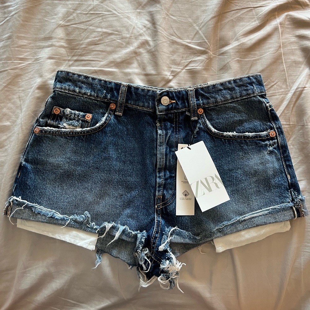 Zara denim shorts size:38,us size:6
